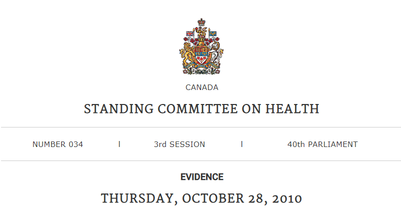 House of Commons Standing Committee on Health (HESA)